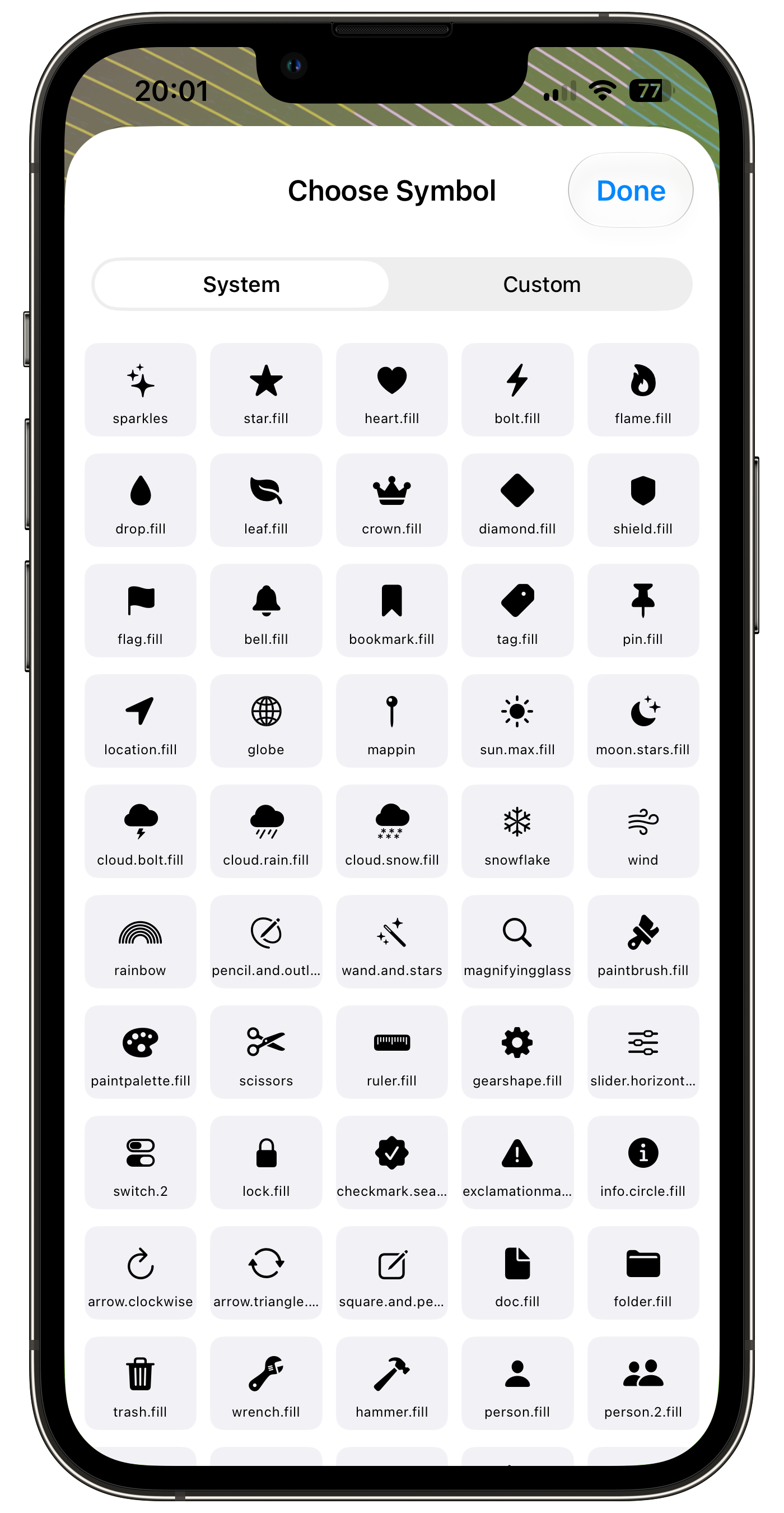 SF Symbols Picker